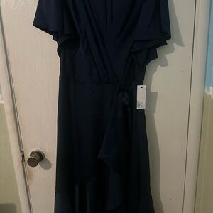 DKNY Midnight Blue High Low Dress